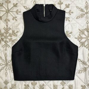 Express Mesh Crop Top with cut-out back detail